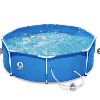 Piscina con Filtro 4383 L 76x300 cm Celeste