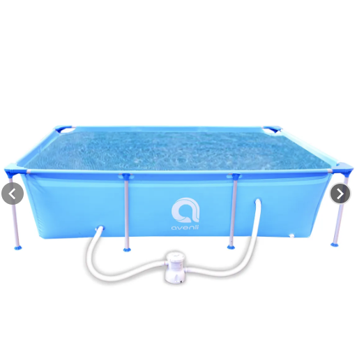 Piscina con Filtro 2612L 66x179x258 cm Celeste